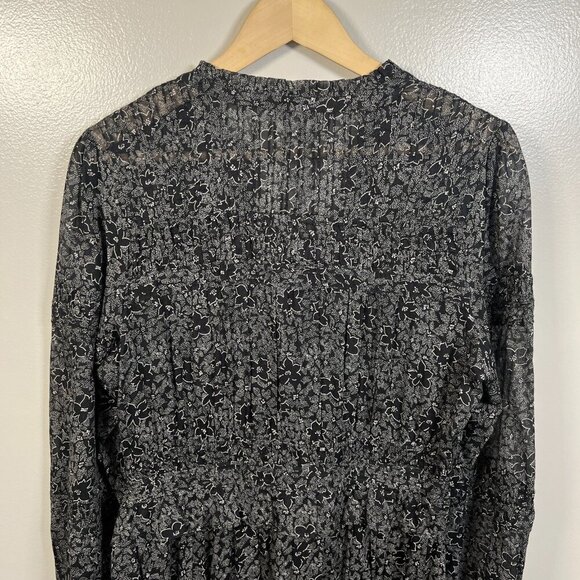 Isabel Marant Étoile Likoya Floral Print Tiered Maxi Dress Size EU 38 US 6 Black - Picture 8 of 11